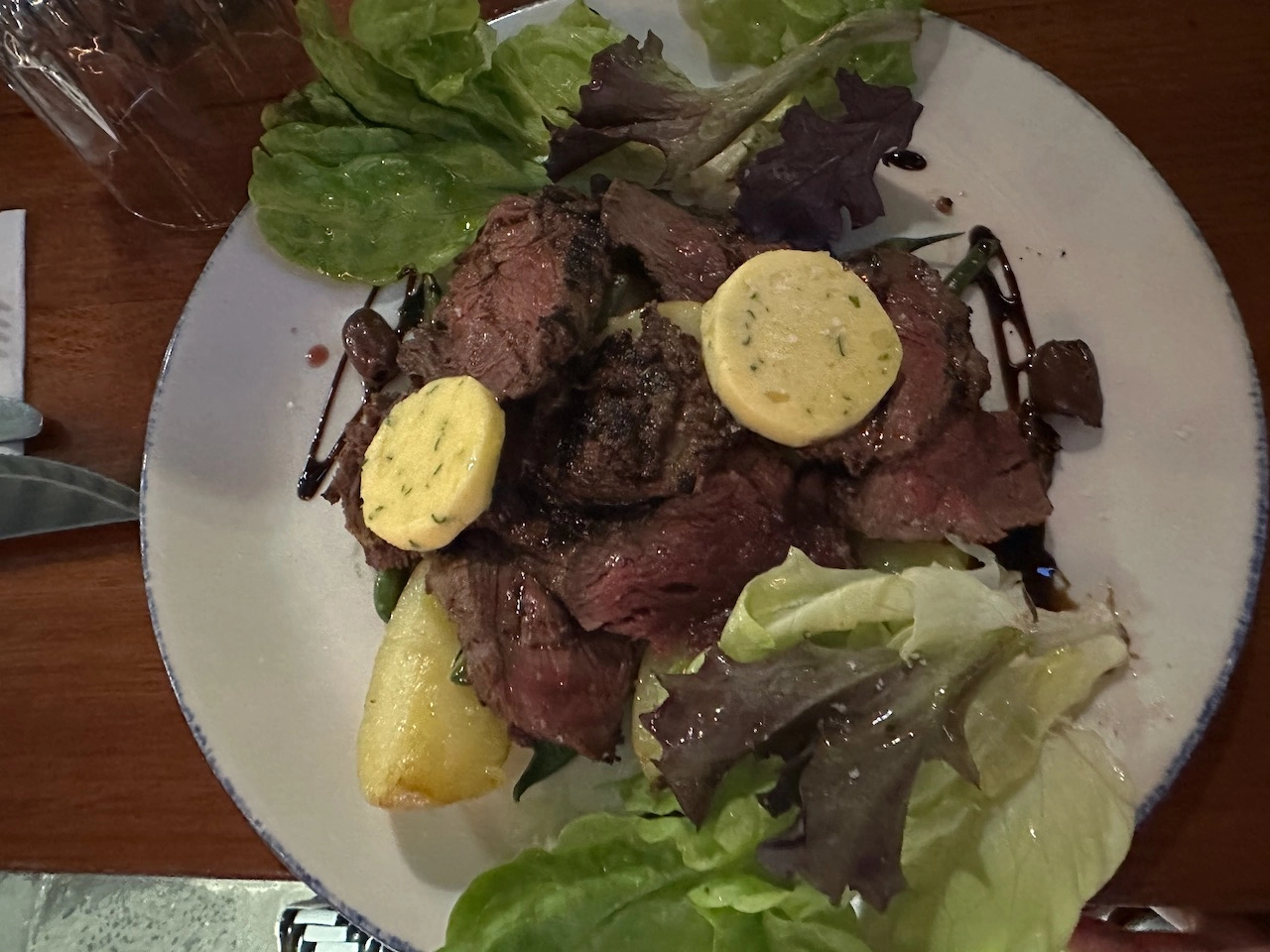 grilled steak seafood